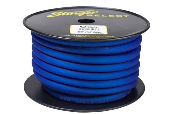  SSVLP0BL / Stinger Select VL Matte Blue 0 Ga Power Wire 50 ft